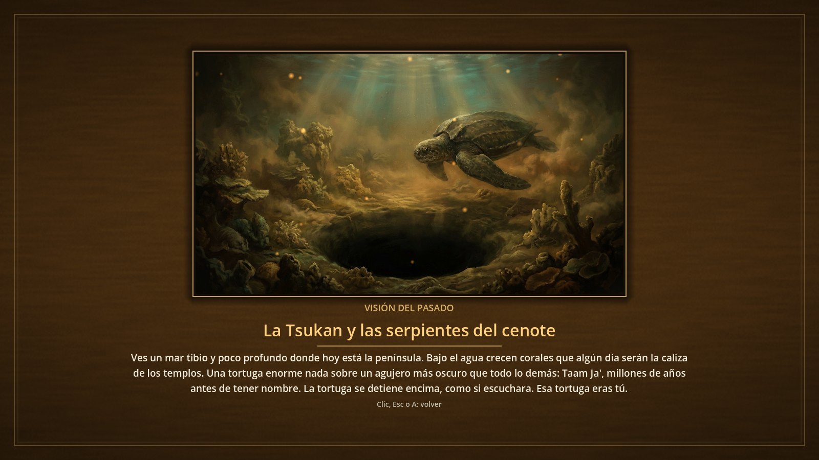 Visión del pasado · Taam Ja' en el mar antiguo